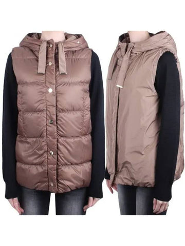 Cube Women s JSOFT Reversible Padded Vest Brown 027 270697 1119062 - MAX MARA - BALAAN 1