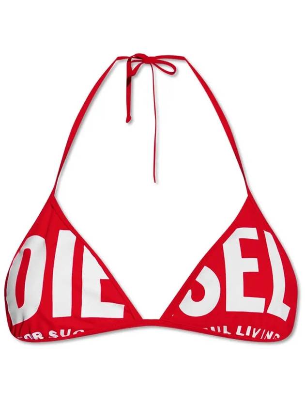 Bfb Sees Oversized Logo Triangle Bikini Top Red - DIESEL - BALAAN 3