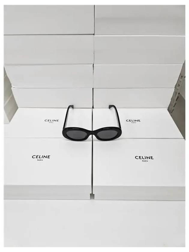 Eyewear Triomphe 01 Acetate Sunglasses Black - CELINE - BALAAN 3