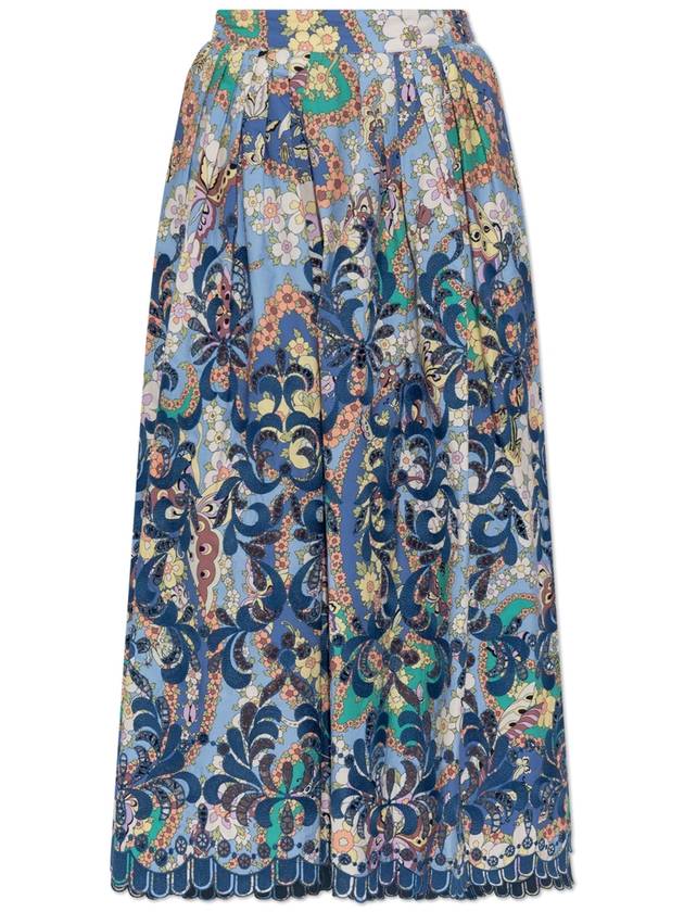 Etro Patterned Skirt With Pockets, Women's, Blue - ETRO - BALAAN 1