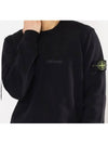 Wappen Patch Garment Dyed Sweatshirt Black - STONE ISLAND - BALAAN 2