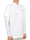 Men's Liam Regular Fit Long Sleeve PK Shirt White - J.LINDEBERG - BALAAN 4