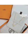 Mini Pop H Pendant Rose Gold & Blanc - HERMES - BALAAN 7