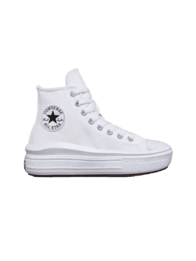 Chuck Taylor All Star Move Leather High Top Sneakers White - CONVERSE - BALAAN 1