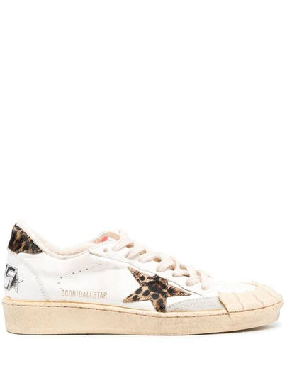 Women's Ballstar Low Top Sneakers Cream Beige - GOLDEN GOOSE - BALAAN 2