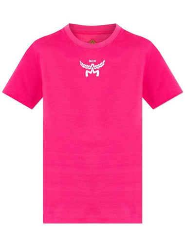 MCM Printed T-shirt, Women's, Pink - MCM - BALAAN 1