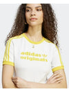 Tight Logo Short Sleeve T-Shirt Yellow White - ADIDAS - BALAAN 6