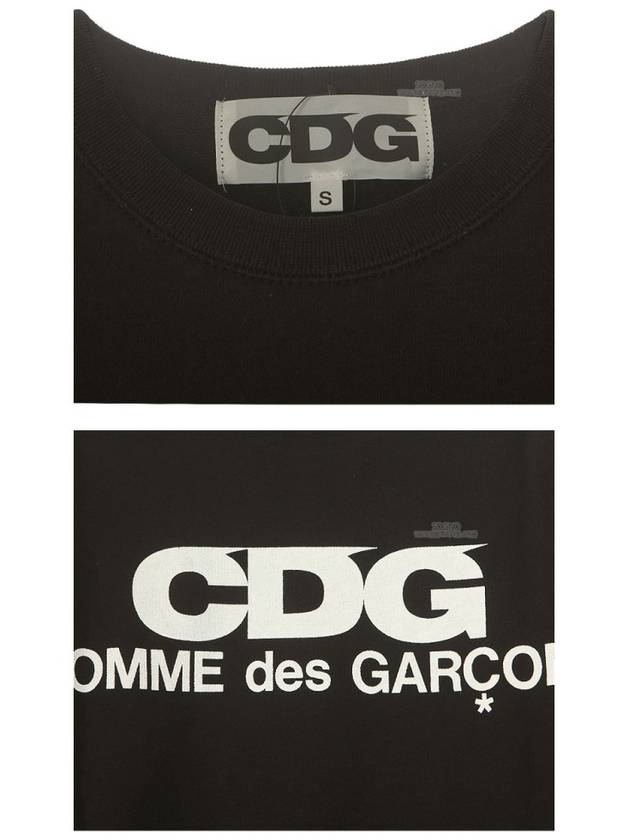 SZ-T002-051-1 CDG Logo Sweatshirt Black Men's Sweatshirt TS - COMME DES GARCONS - BALAAN 6