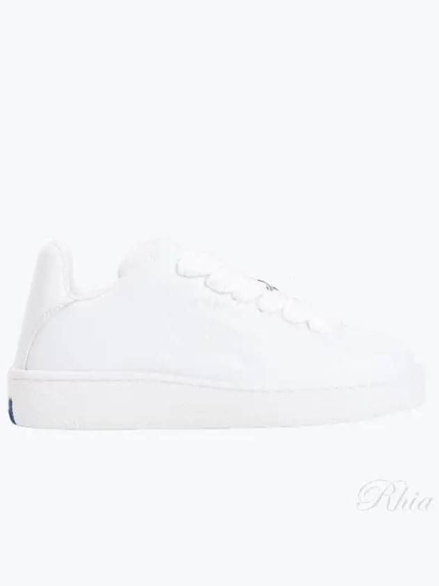 Leather Box Low-Top Sneakers White - BURBERRY - BALAAN 2