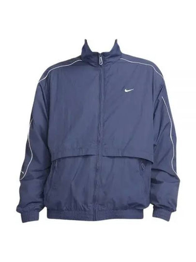 NSW Solo Swoosh Woven Track Jacket Thunder Blue - NIKE - BALAAN 2