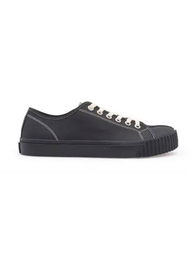 Tabi Canvas Low Top Sneakers Black - MAISON MARGIELA - BALAAN 2