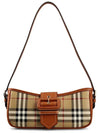 Buckle Strap Check Sling Shoulder Bag Beige - BURBERRY - BALAAN 2