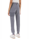 Wool Loopback 4 Bar Sweat Joggers Track Pants Light Grey - THOM BROWNE - BALAAN 4