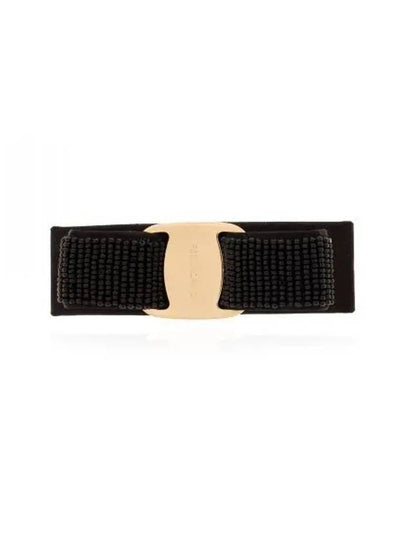 Vara Bow Hairclip Black - SALVATORE FERRAGAMO - BALAAN 2