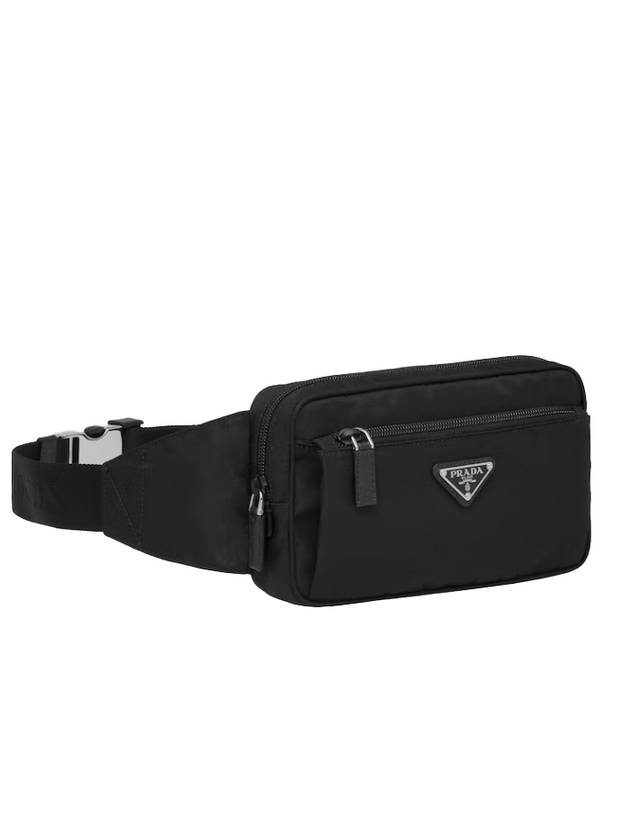 Re nylon triangle logo black belt bag 2VL977 2DMG F0002 - PRADA - BALAAN 2