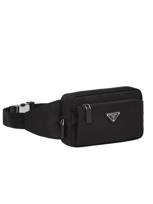 Re nylon triangle logo black belt bag 2VL977 2DMG F0002 - PRADA - BALAAN 2