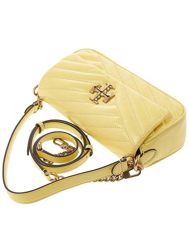 Kira Chevron Pendant Small Flap Shoulder Bag Vintage Lemon - TORY BURCH - BALAAN 5