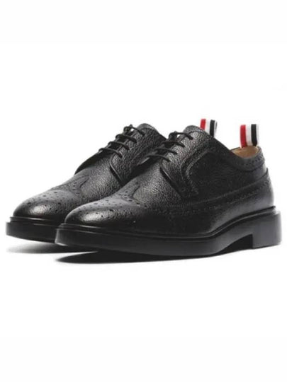 Men's Classic Long Wing Brogue Lace Up Brogue Shoes Black - THOM BROWNE - BALAAN 2