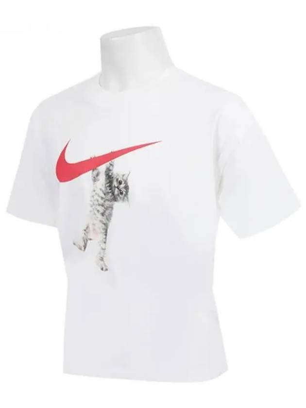 Junior short sleeve t shirt NSW cat FZ5538 100 Domestic product GQN124072398288 - NIKE - BALAAN 1