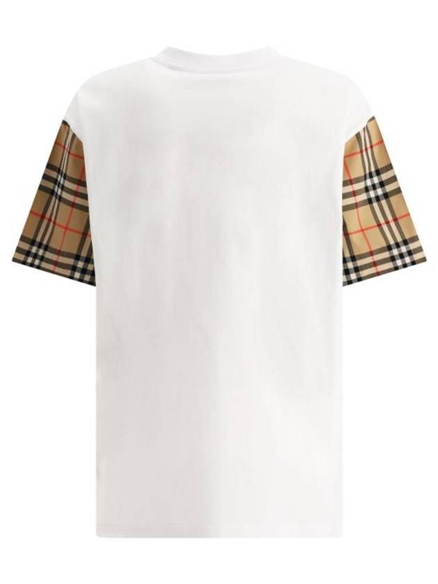 Vintage Check Sleeve Short Sleeve T-Shirt White - BURBERRY - BALAAN 3