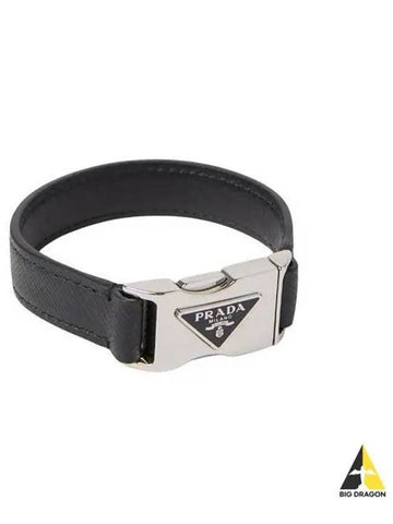 Saffiano buckle bracelet black 2IB433 053 - PRADA - BALAAN 1