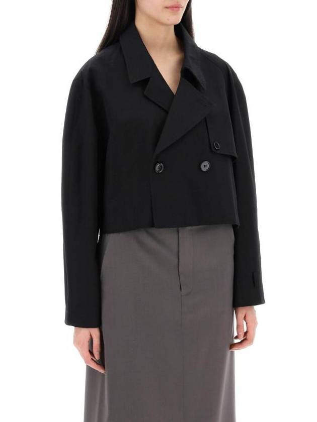 Short Trench Jacket Black - MAISON MARGIELA - BALAAN 3