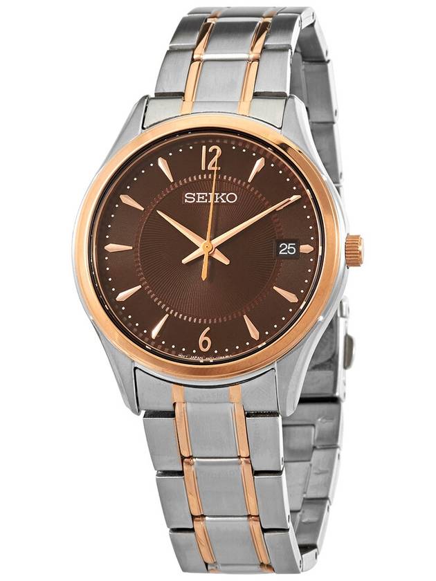 Seiko Sapphire Quartz Brown Dial Men's Watch SUR470P1 - SEIKO - BALAAN 1