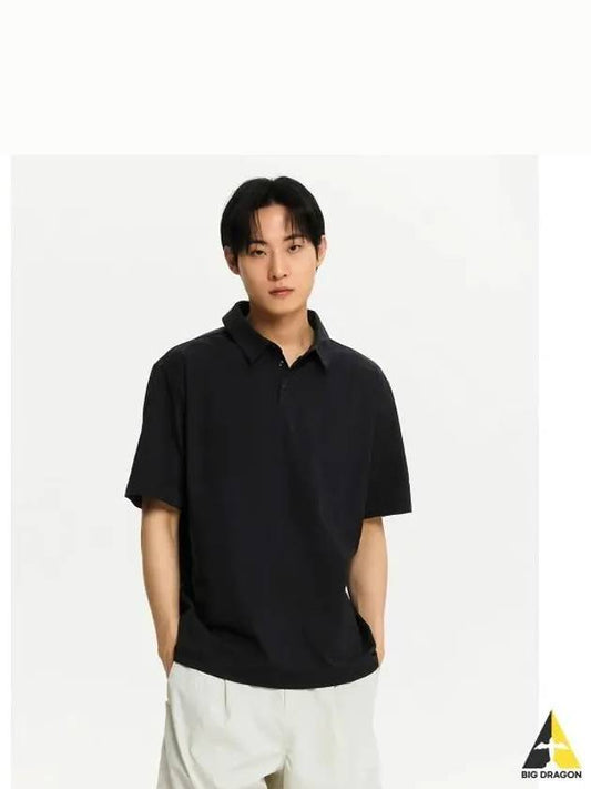 NBNFE32633 UNI FROZEN polo tee BLACK - NEW BALANCE - BALAAN 1