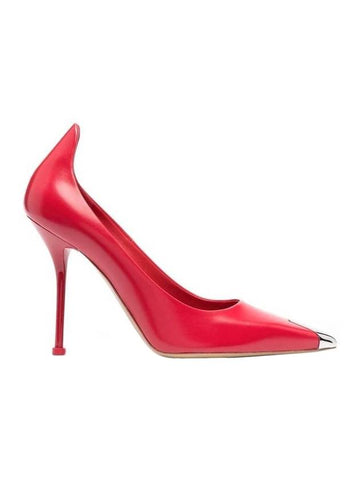 Metal Toe Punk Pumps Heel Red - ALEXANDER MCQUEEN - BALAAN 1