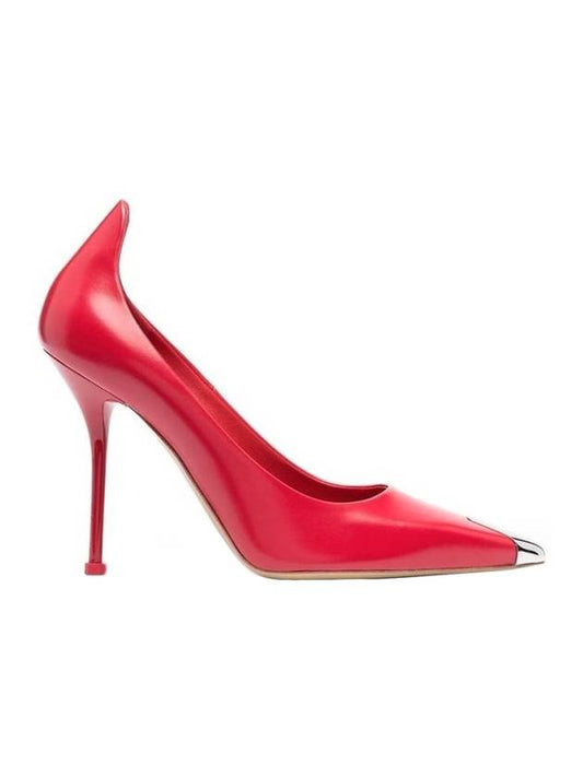 Metal Toe Punk Pumps Heel Red - ALEXANDER MCQUEEN - BALAAN 1