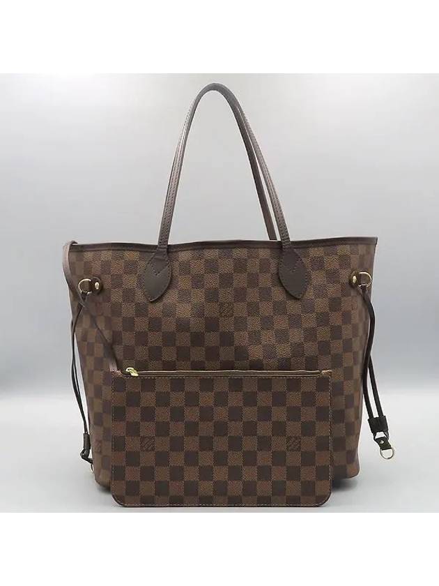 N41358 Damier Even Canvas Neverfull MM Shoulder Bag Secondary Pouch - LOUIS VUITTON - BALAAN 2