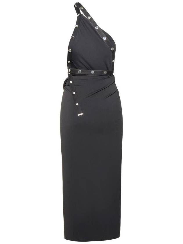 The Attico Black Acetate Blend Midi Dress - THE ATTICO - BALAAN 3