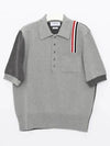 Fun Mix Jersey Stitch Knitted Polo Shirt - THOM BROWNE - BALAAN 2