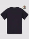 Baby Logo T Shirt Night Blue 8C00005 8790N 778 - MONCLER - BALAAN 3