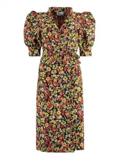 3D jacquard floral dress 270847 - GANNI - BALAAN 1