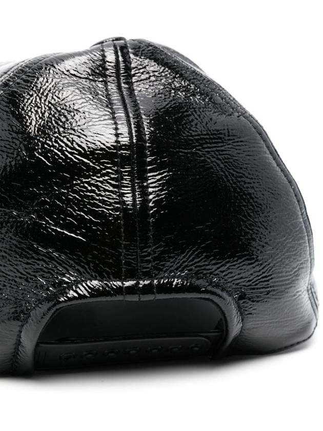 Signature Reedition Vinyl Ball Cap Black - COURREGES - BALAAN 3