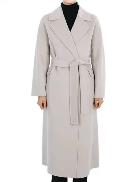 Max Mara S Women ZENITH Long Coat Cream 2390161533 098 1062559 - S MAX MARA - BALAAN 1