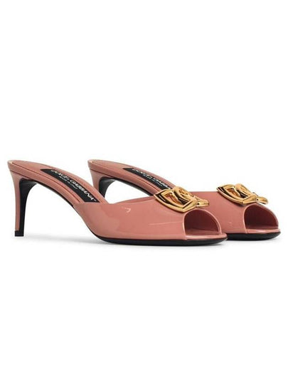 Dolce & Gabbana Pink Leather Sandals - DOLCE&GABBANA - BALAAN 2