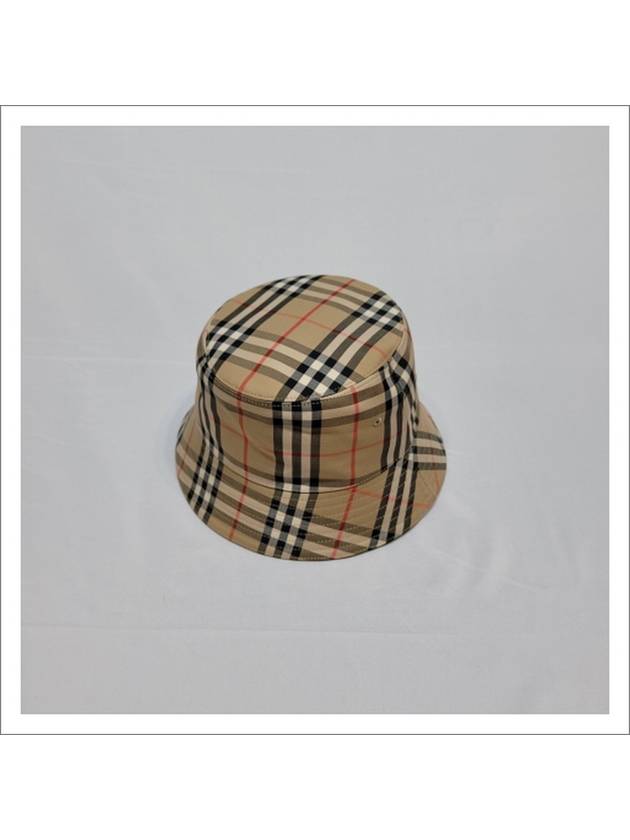 Vintage Check Technical Bucket Hat Beige - BURBERRY - BALAAN 5