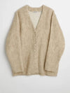 Mid Line Mohair V-Neck Cardigan Antique White - OUR LEGACY - BALAAN 3