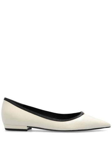 Tory Burch Double T Buckle Pointed Toe Flat Shoes - TORY BURCH - BALAAN 1