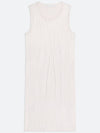 Crushed Satin Tank Mini Dress White - HELMUT LANG - BALAAN 2