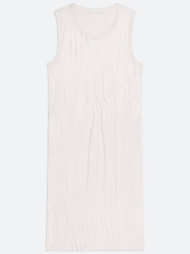 Crushed Satin Tank Mini Dress White - HELMUT LANG - BALAAN 2