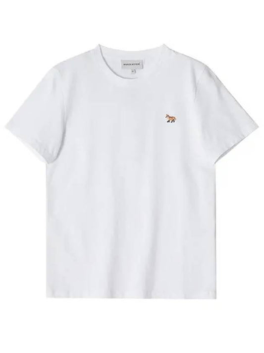 Baby Fox Patch Regular Short Sleeve T-Shirt White - MAISON KITSUNE - BALAAN 2