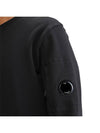 Diagonal Raised Fleece Sweatshirt Black - CP COMPANY - BALAAN 4