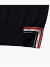 4 Bar Armband Classic Merino Wool Knit Top Navy - THOM BROWNE - BALAAN 5