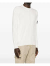 Crewneck Soft Cotton Knit Top White - STONE ISLAND - BALAAN 3