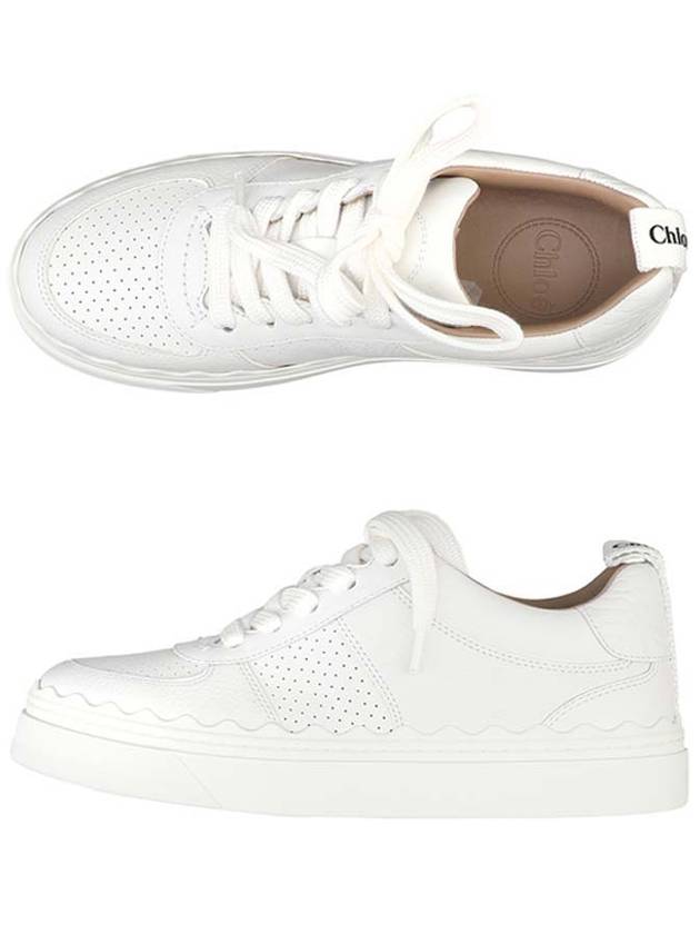 Lauren Lace Up Low Top Sneakers White - CHLOE - BALAAN 2