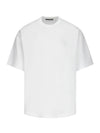 Face Patch Short Sleeve T-Shirt White - ACNE STUDIOS - BALAAN 1