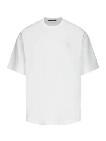 Face Patch Short Sleeve T-Shirt White - ACNE STUDIOS - BALAAN 1